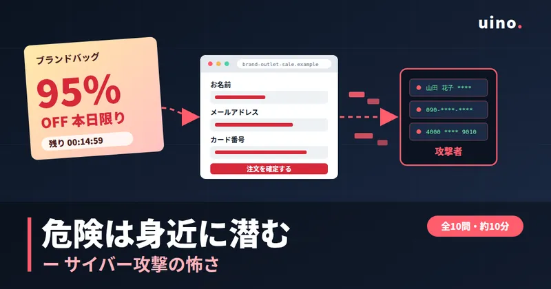 危険は身近に潜むのイメージ