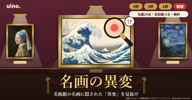 名画の異変のイメージ